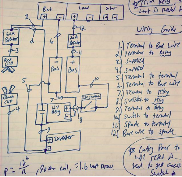 Power Inverter On/Off Remote Diagram – Boss Watt