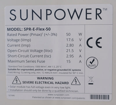SunPower 50W